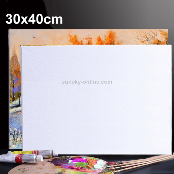 5 PCS Oil Acrylic Paint White Blank Square Artist Canvas Wooden Board Frame, 30x40cm