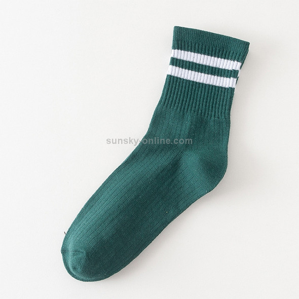 10 Pair Korean Style Trendy Ladies Students Females Cute Sock(green)