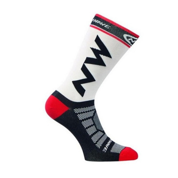 3 Pairs Breathable Quick Drying Nylon Bicycle Riding Cycling Socks Sports Socks Basketball Football Socks(White)