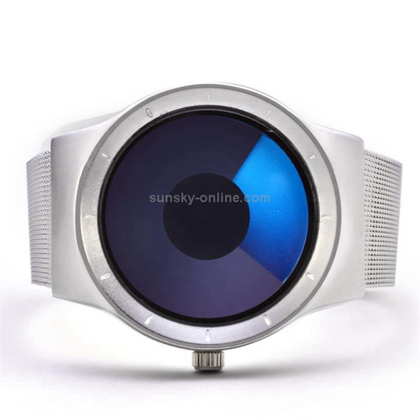 2 PCS Creative Swirl Design Luminous Watch withouPointer(Blue)