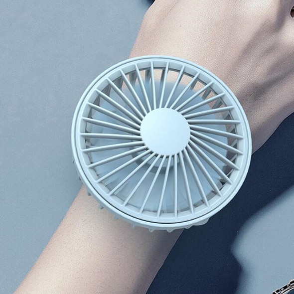 Band Fan Mini Lazy Portable Wrist Small Fan(Light Blue)