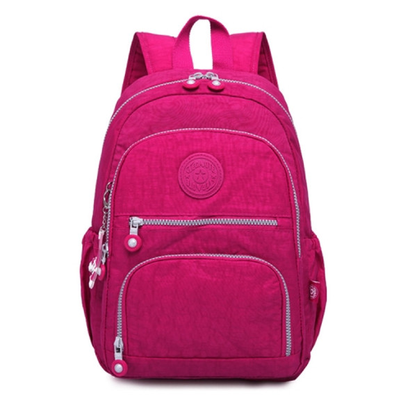 Backpacks School Backpack for Teenage Girls Female Laptop Bagpack Travel Bag, Size:27X13X37cm(T1368 Wine red)