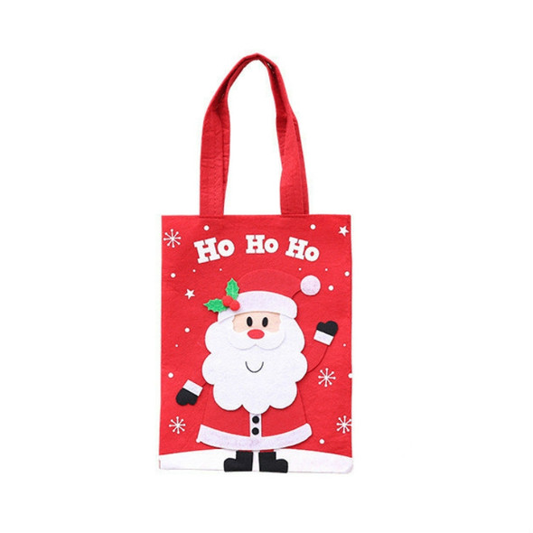 5 PCS Christmas Decoration Cartoon Sticker Handbag Children Gift Candy Bag(Old Man)