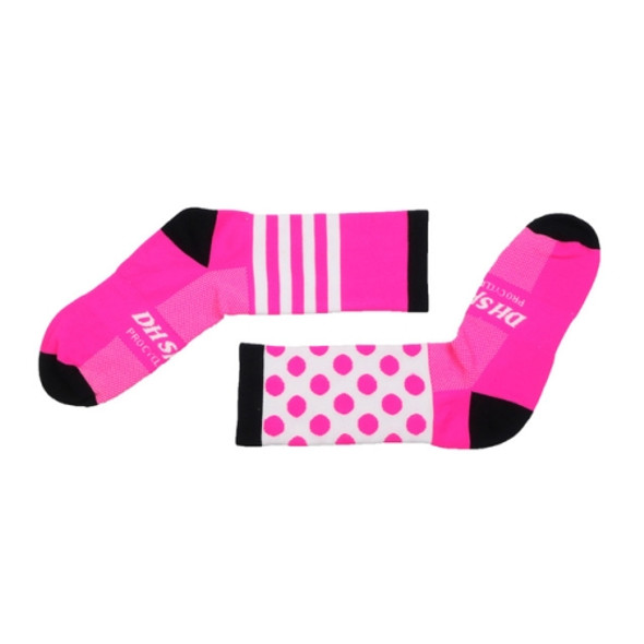 3 Pairs Sport Socks Men Women Breathable Compression Running Sock(Pink)