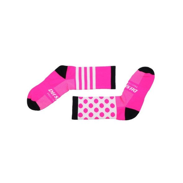 3 Pairs Sport Socks Men Women Breathable Compression Running Sock(Pink)