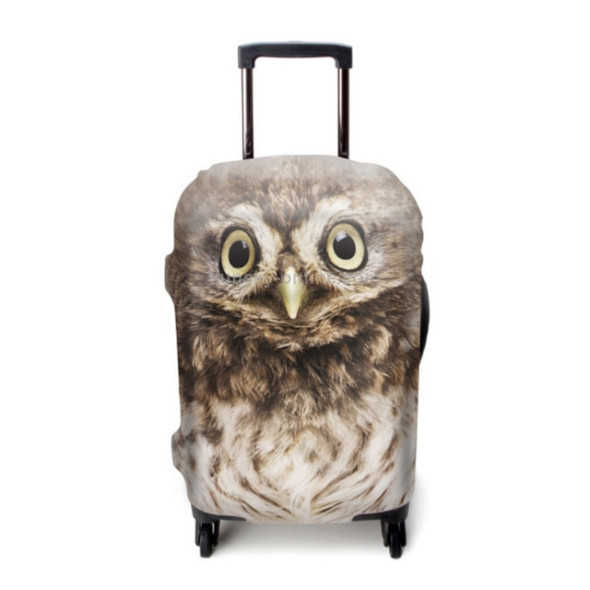 Elastic Trolley Case Dust Cover, Size:L（26-29 inch)(Owl)