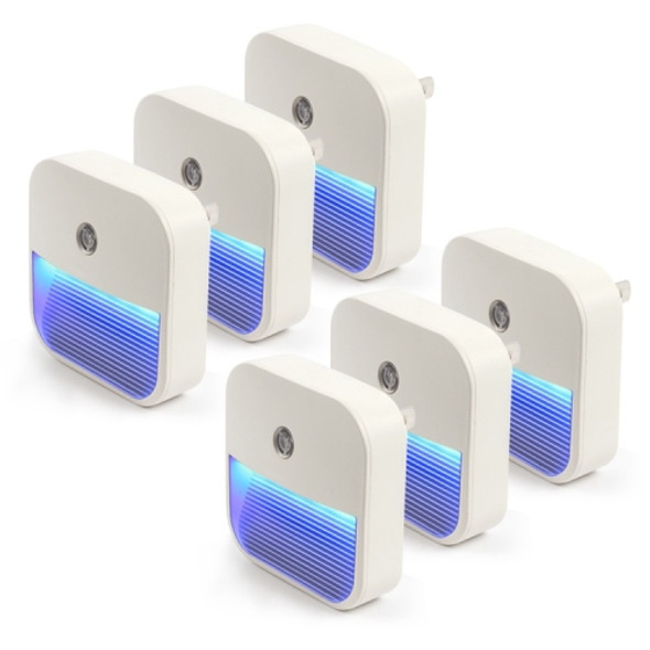 6 PC Energy-Saving & Deodorizing Wireless Infrared Light Control LED Night Light, US Plug