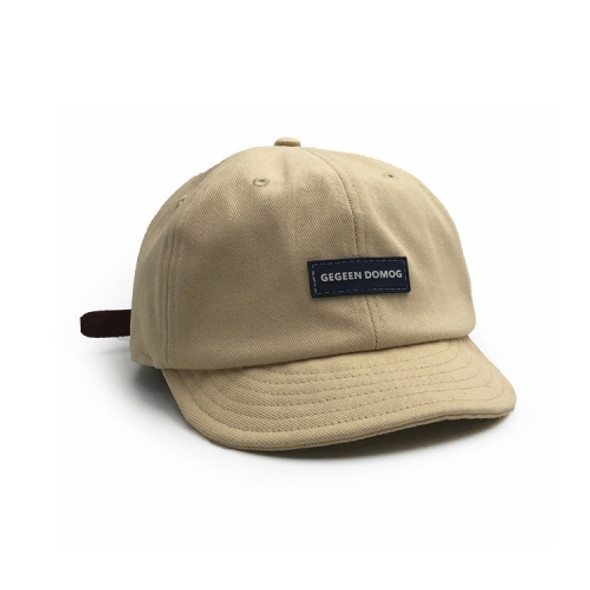 A2 Retro Short Brim Peaked Cap Soft Top All-Match Baseball Cap, Size:One Size(Khaki)