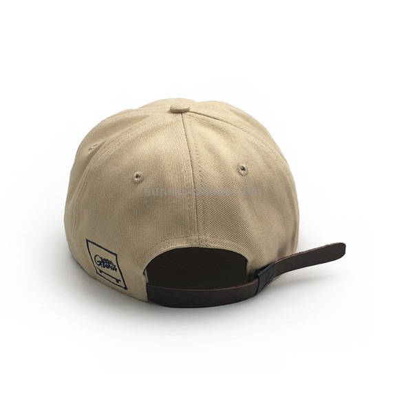 A2 Retro Short Brim Peaked Cap Soft Top All-Match Baseball Cap, Size:One Size(Khaki)