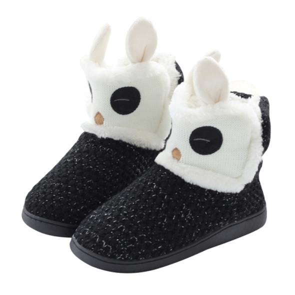 Autumn And Winter Non-Slip Home Cotton Boots Thick Warm Cotton Slippers, Size: 35-36