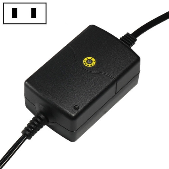 2 PCS 12V2A Power Adapter Security Monitoring Power Supply DC LED Power Adapter With AC Line, DC Connector:5.5x2.5mm, Plug Specification:US Plug