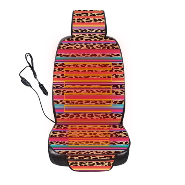 Car Seat Cover Car Cushion Car Seat Sunflower Printing, Product specifications: Heating(Colorful Stripes)