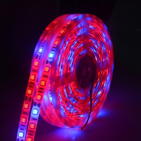 5m 300 LEDs SMD 5050 Full Spectrum LED Strip Light Fitolampy Grow Lights for Greenhouse Hydroponic Plant Waterproof(4 Red 1 Blue)