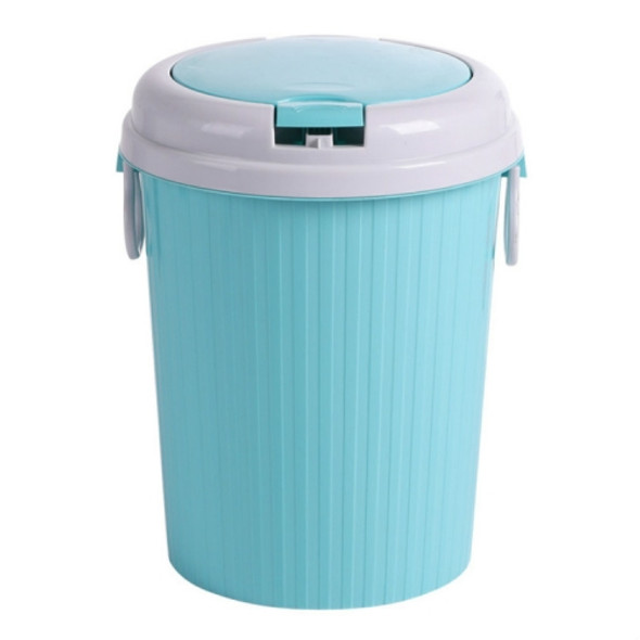 10 PCS Household Kitchen Living Room Bullet-type Plastic Trash Can, Size:L 18.5x24x31cm(Green)
