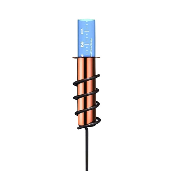 YQ-001 Movable Garden Lawn Pole Copper Pipe Spiral Anti-Falling Rain Gauge