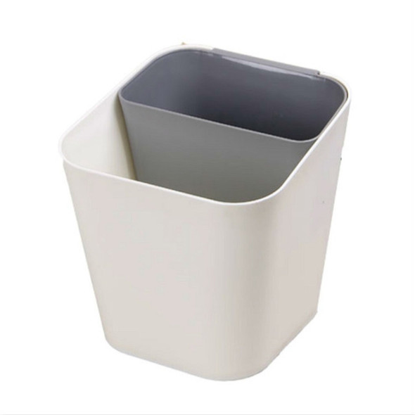 10 PCS Household Living Room Kitchen Bathroom Wet and Dry Sorting Trash Can(Gray)