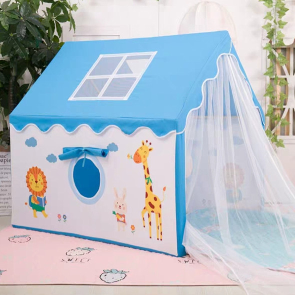 Children Indoor Toy House Yurt Game Tent, Style:Blue House