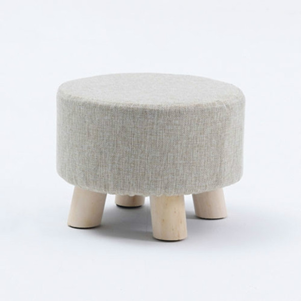Fashion Creative Small Stool Living Room Home Solid Wood Small Chair(Grey)