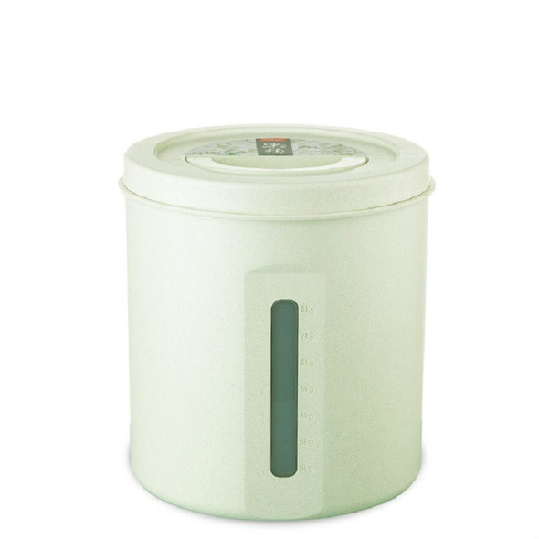 Household Rice Barrel Grain Fiber Moisture-proof Sealed Grain Multi-grain Storage Tank Tlour Box, Capacity:10kg(Mint Green)