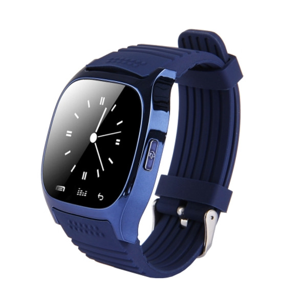 M26 Smart Watch with Pedometer & Sleeping Monitor & Calculator & Call Reminder & SMS / Wechat Alerts & Clock Display & Synchronous Music Play Call Answer & Stopwatch & Alarm & Remote Camera Function(Dark Blue)