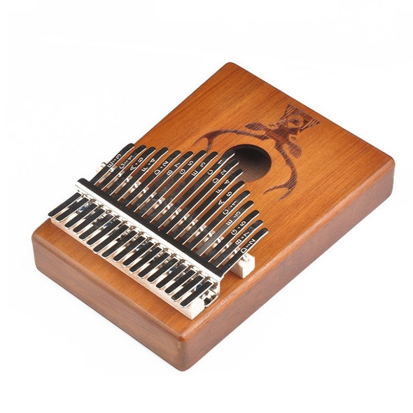 17-Tone Beginner Finger Piano Deer Head Kalimba Thumb Piano(Retro)