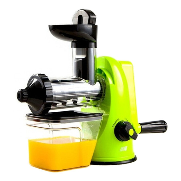 Multifunction Home Manual Juicer Apple Orange Wheatgrass Portable DIY Juicer(Green)