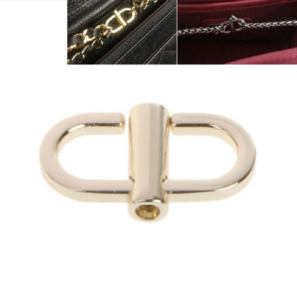 10 PCS Bag Metal Chain Length Adjustment Buckle(Light Gold)