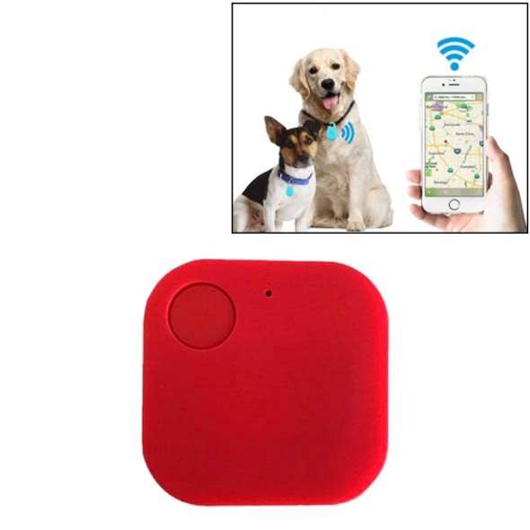 Portable Mini Square Anti Lost Device Smart Bluetooth Remote Anti Theft Keychain Alarm(Red)