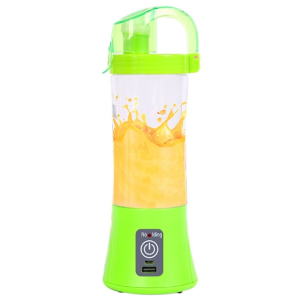 2 PCS Juicer Cup Electric Mixer Bottle USB Rechargeable Blender, Capacity:380ml(Green)