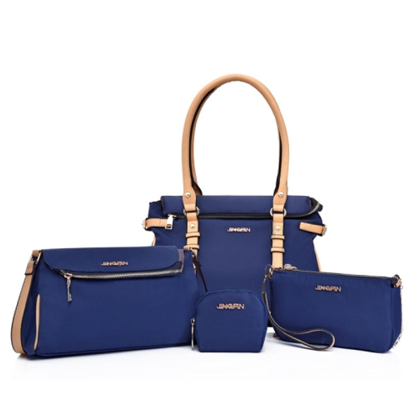 4 In 1 Oxford Cloth Women Handbag Single-shoulder Bag(Blue)