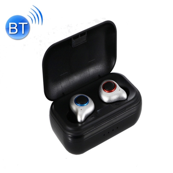 TWS5 Bluetooth 5.0 TWS Copper Ring Speaker Binaural True Stereo Touch Bluetooth Earphones(Black)