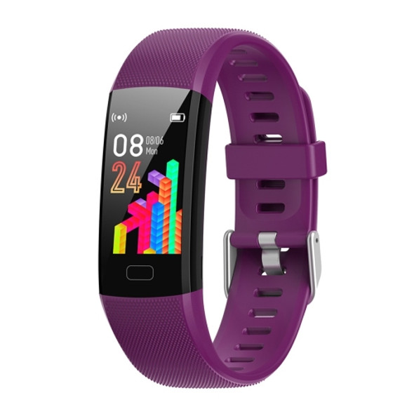 Y10 0.96 inch TFT Color Screen IP67 Waterproof Smart Bracelet, Support Call Reminder/ Heart Rate Monitoring /Blood Pressure Monitoring/ Sleep Monitoring/Blood Oxygen Monitoring (Purple)