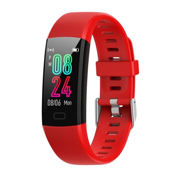 Y10 0.96 inch TFT Color Screen IP67 Waterproof Smart Bracelet, Support Call Reminder/ Heart Rate Monitoring /Blood Pressure Monitoring/ Sleep Monitoring/Blood Oxygen Monitoring (Red)