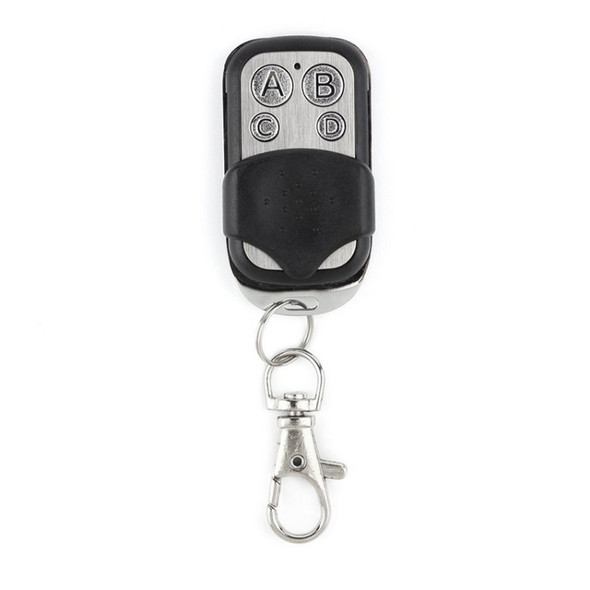 315MHz Metal Wireless Learning Code 4 Keys Remote Control (Black + Silver)