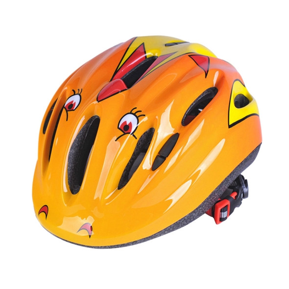 Children Outdoor Sports Biking Skating Skateboarding Adjustable Streamline Protective Helmet, Suitable Head Circumference: 46 - 59 cm(Orange)