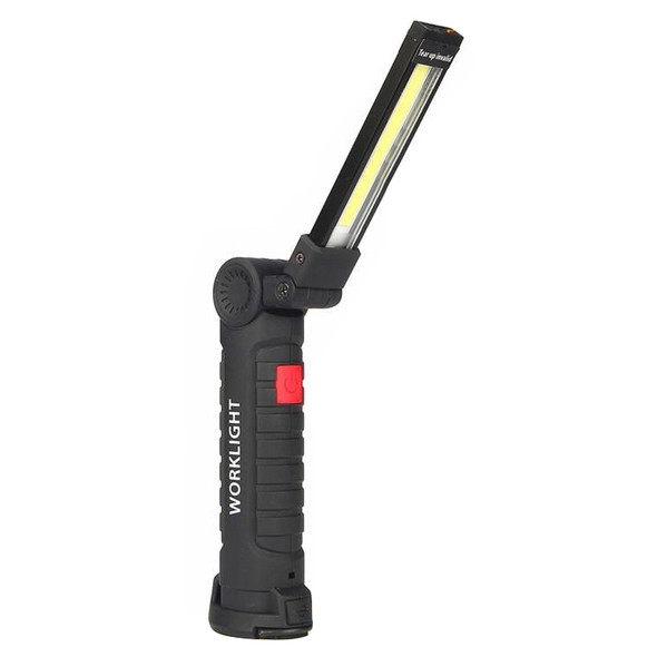 Handheld Movable Work Lights USB Charging Multi-functional and Folding Emergency COB LED Lights, Size:14.8 x 4.7cm(Black)