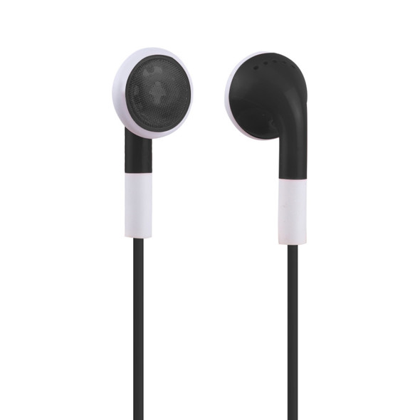 Double Color 3.5mm Stereo Earphone with Volume Control and Mic, For iPad, iPhone, Galaxy, Huawei, Xiaomi, LG, HTC and Other Smart Phones(Black)