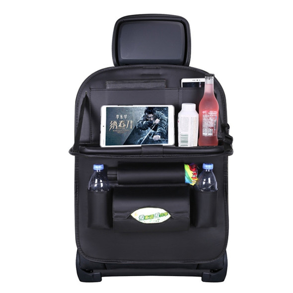 Multifunction Car Seat Pockets Folding Storage Bag (Black)