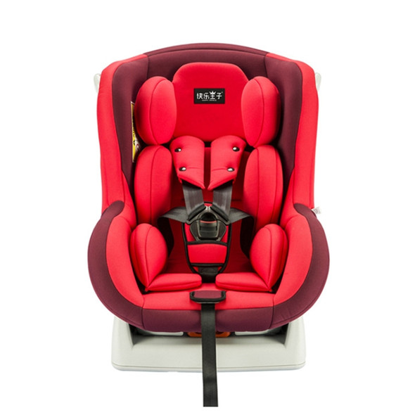 Car Forward and Reverse Installation Children Safety Sit and Lie Down Seat ISOFIX Soft Interface (Red)