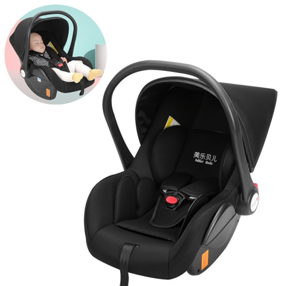 Car Newborn Safety Seat Portable Cradle for Baby Outing (Black)