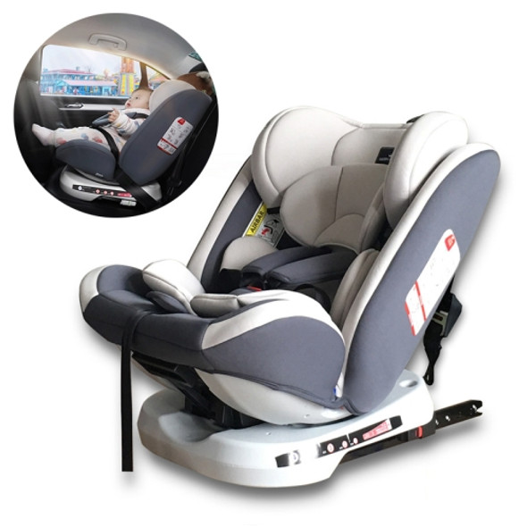 Car Forward and Reverse Installation Children Safety Seat ISOFIX Hard Interface + LATCH Interface (Grey)