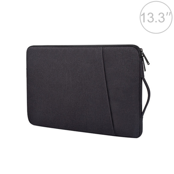 ND01D Felt Sleeve Protective Case Carrying Bag for 13.3 inch Laptop(Black)