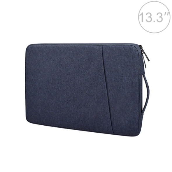 ND01D Felt Sleeve Protective Case Carrying Bag for 13.3 inch Laptop(Navy Blue)