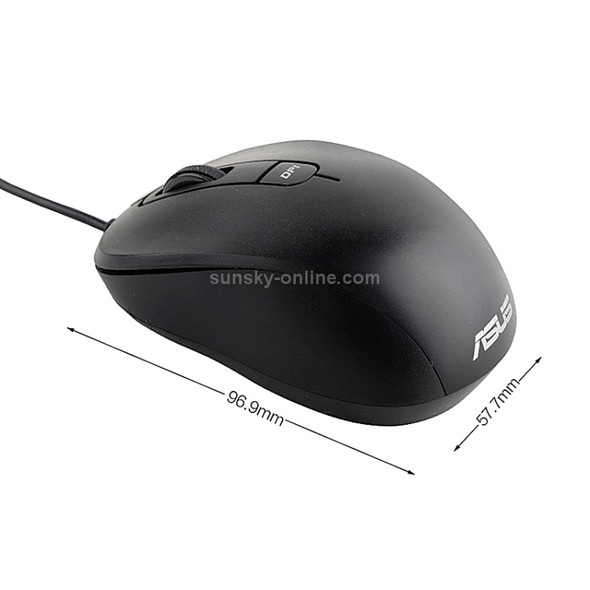 ASUS MU1010C Portable Household Office Mute Gaming Wired Mouse (Black)