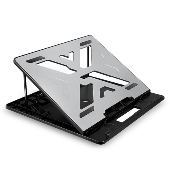 Aluminum Alloy Cooling Base, Multifunctional Lifting And Foldable Laptop Stand, Size: 30.2x26.2x3cm(Silver)
