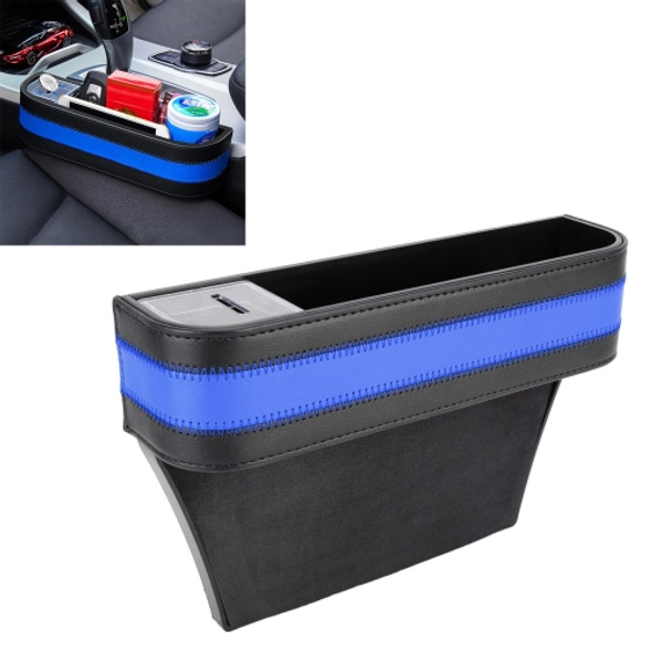 Car Multi-functional Cup Holder Seat Gap Side Storage Box (Blue)