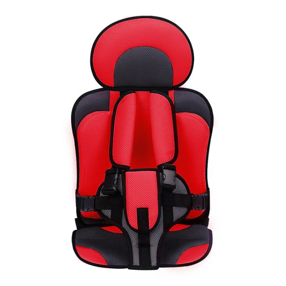 Car Portable Children Safety Seat, Size:50 x 33 x 21cm (For 0-5 Years Old)(Red + Black)