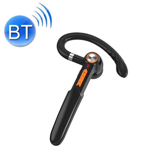 ME-100 TWS Business Rotating Universal True Stereo 5.0 Version Hanging Ear In-Ear Bluetooth Headset(Black+Orange)