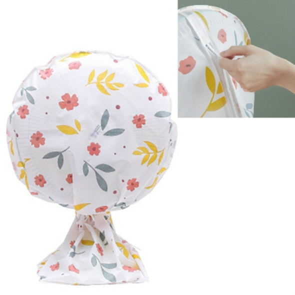 3 PCS All-inclusive Electric Fan Dust Cover Household Fan Protective Sleeve, Size:Small, Color:Flowers