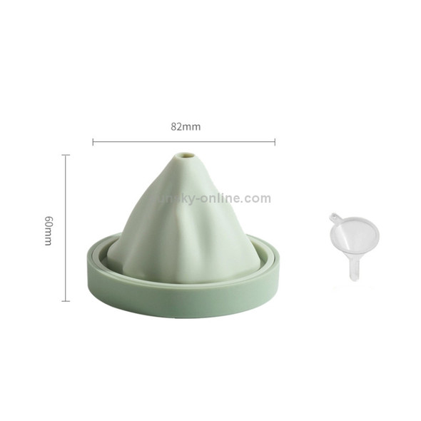 3 PCS Snow Mountain Ice Cube Mould Food Grade Silicone Ice Tray Ice Making Mould with Funnel(Green)